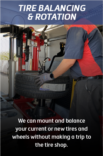 Tire Balancing & Rotation Available at Discount Tire Mobile Solutions!